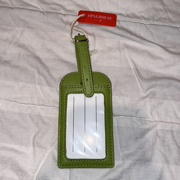 NWT Opal House Inspired Objects “I’m Outta Here” Green Luggage Tag - Picture 2 of 3